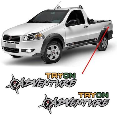 Imagem de Par De Adesivos Emblema Tryon Adventure Strada Grande - SPORTINOX, Fia