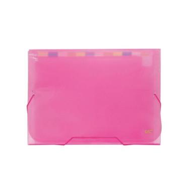 Imagem de Pasta Sanfonada DAC A4 12 Divisões Organização Prática, Rosa