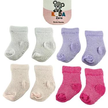 Imagem de Meia Infantil Recém Nascido Koda, Rosa sortido, RECÉM NASCIDO