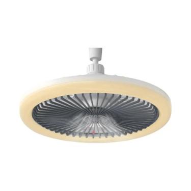 Imagem de Ventilador De Teto Moderno Com Luz E27 Controle Remoto IRALAN Decoraçã