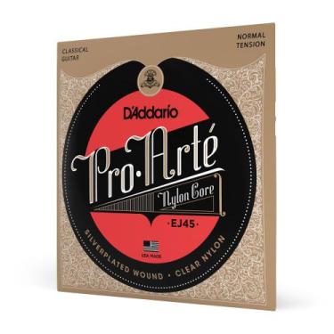 Imagem de Encordoamento Para Violão Nailon Prata/Transparente D'Addario Pro-Arté