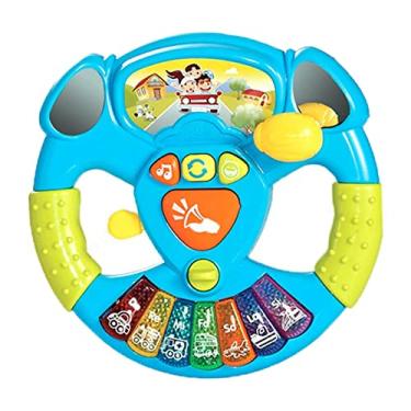 Imagem de Luwecf Simulador de Direção Volante Carro Volante Bebê Crianças Brinquedo Musical Carro