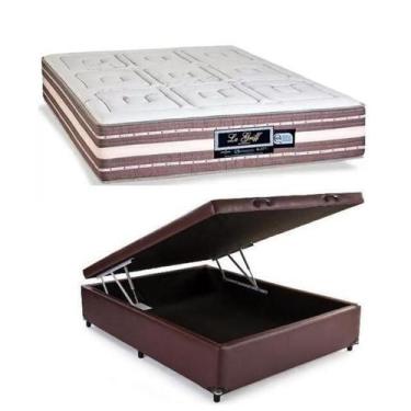 Imagem de Conjunto Viúva Cama Box Baú Jadmax c/ Colchão Le Griff Sankonfort - Me