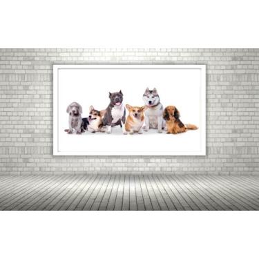 Imagem de Quadro Decorativo Cachorros Pet Shop - 70X50Cm - Quadros On-Line