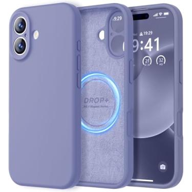 Imagem de LOVE 3000 Capa projetada para iPhone 17, silicone premium [compatível com Magsafe] [forro de microfibra macio antiarranhões] Capa protetora à prova de choque para homens e mulheres de 6,3 polegadas