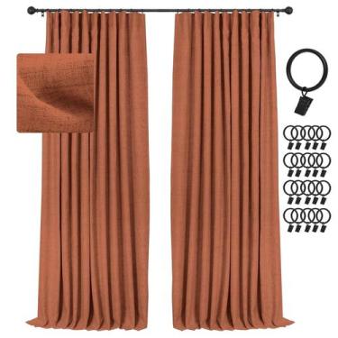 Imagem de Cortinas Blackout INOVADAY 100% Blackout 213x213cm Laranja