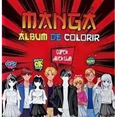 Imagem de Album De Colorir - Manga (Capa Vermelha) Sortido - PAE EDITORA E DISTR