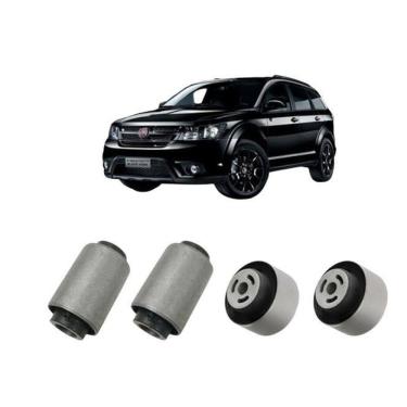 Imagem de Kit 4 Bucha Bandeja Balança Dianteira Freemont 2011 A 2017