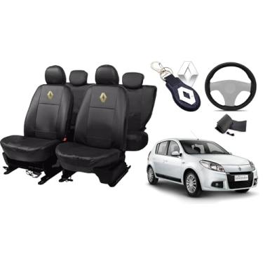 Imagem de Capa de couro para o banco sandero 2007-2017 proteção impermeável