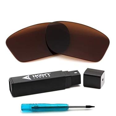 Imagem de IKON LENSES Substituição polarizada compatível para óculos de sol Oakley Twoface (OO9189) - marrom/bronze (polarizado)