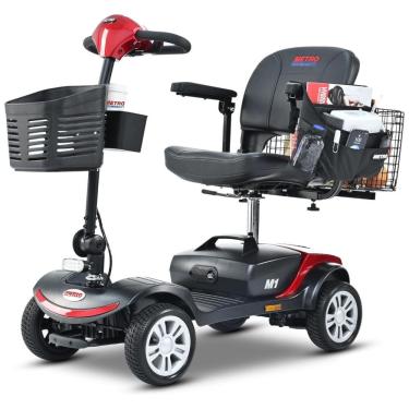 Imagem de Cadeira de Rodas Elétrica Dobrável Metro Mobility para Adultos, 136 kg de Capacidade, Bateria de Longa Duração, Carregador e Cesta, Viagem.