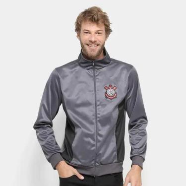 Imagem de JAQUETA MASCULINA TRILOBAL CORINTHIANS LEON CHUMBO/PRETO-Masculino