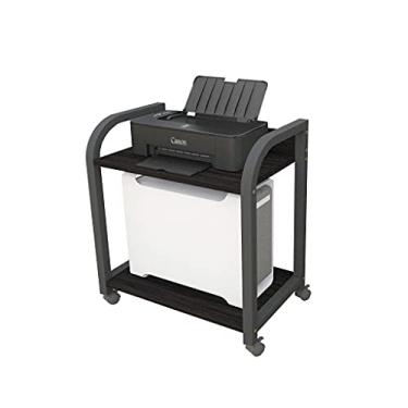 Imagem de Prateleiras de suporte de PC com polias Suporte de CPU Suporte de host de mesa, suporte de impressora de piso duplo para PC adequado para a maioria dos PCs (Cor: D)