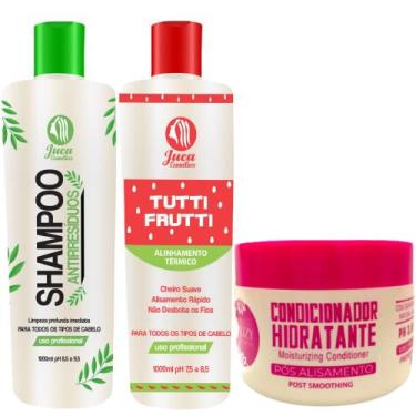Imagem de Kit 5 Progressiva Tutti Frutti 1l + 6 Shampoo 1l E 9 Mascara 300g - Ju
