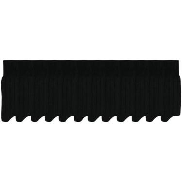 Imagem de Kit 12 Pares De Meia Social Cano Longo Canelada Mash Algodão Cotton, P