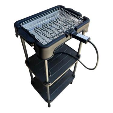 Imagem de Churrasqueira Elétrica Cozinha Estante Prateleira Zion - Moderna Segur