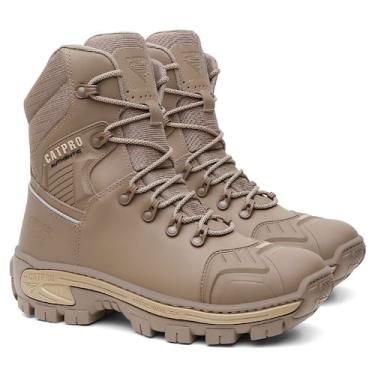 Imagem de Coturno Militar Masculino Couro Bovino Cano Alto Adventure Tatica Sola