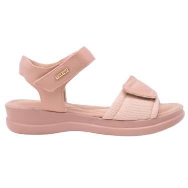 Imagem de Sandália Feminina Ortopédica Papete Estilosa Casual leve Confortável 9603 (Nude, BR, Adulto, Numérico, 36)