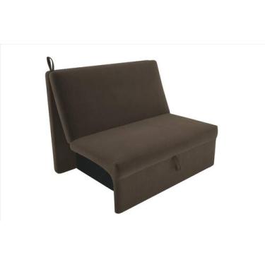 Imagem de Sofá Cama 2 lugares Compacro sem Braço 115 larg Malu Matrix, SUEDE CAP
