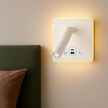 Imagem de Arandela De Leitura Foco Móvel Led Usb E Usbc Sala Bet98, Arandela Spo