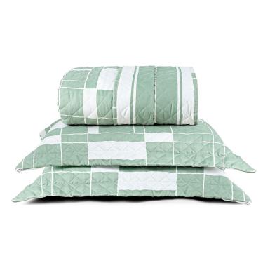 Imagem de Cobre Leito Queen Dupla Face Sublime 400 Fios Micropercal Estampa Adria