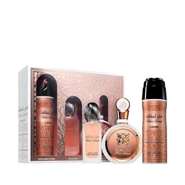 Imagem de Kit Lattafa Fakhar Women Feminino - Eau De Parfum 100ml E Deodorant 200ml E Hair Mist 50ml