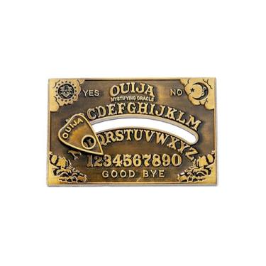 Imagem de HYROOY Emblema de metal exclusivo ouijas broche de lapela elegante broche de lapela emblemas de metal acessório para amantes de música, joias de adivinhação