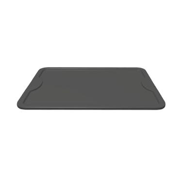 Imagem de Bandeja Preta de Plastico Grande para Servir Fast Food, Cafeteria, Self Service, Restaurante, 7x48x33cm PREMIUM