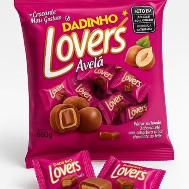 Imagem de BOMBOM DIZIOLI DADINHO 660g LOVERS AVELÃ