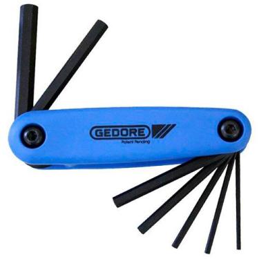 Imagem de Jogo Chaves Allen Tipo Canivete 7 peças de 2 a 8mm Gedore