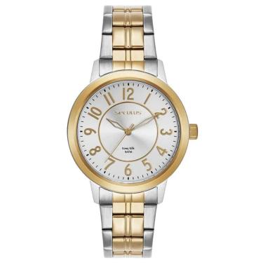 Imagem de Relógio Seculus Feminino Ref: 44311lpsvba2 Casual Aço Bicolor
