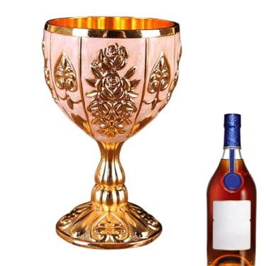 Imagem de Mini copo de cálice, 30 ml, liga de zinco, retrô, estampa floral em relevo, elegante copo de cafetão - enfeites de armário de vinho, presente de cálice para casamento em casa, bar, ornamentos retrô