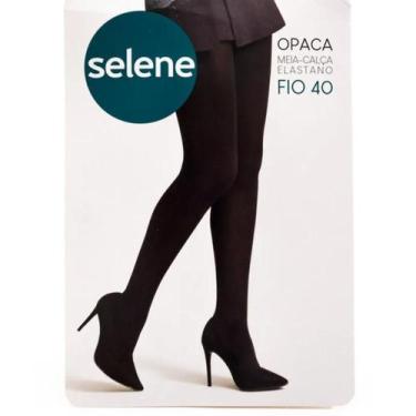 Imagem de Meia Calça Selene Fio 40 Opaca - Branco, EG