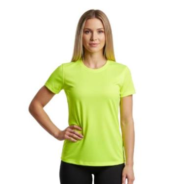 Imagem de Camiseta Feminina Dry Fit UV Slim Fit Academia Treino Fitness Esporte 