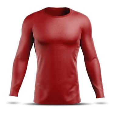 Imagem de Camisa Corrida Camiseta Segunda Pele Masculina Térmica Rashguard Acade