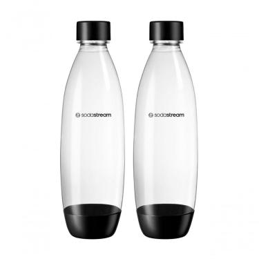 Imagem de Conjunto De 2 Garrafas Plásticas 1 Litro Sodastream Preta