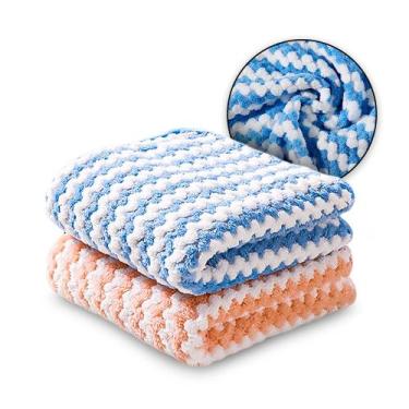 Imagem de Kit 2 Panos Microfibra 25x25 Limpa Vidro Mágico Reutilizável - TEX WEB