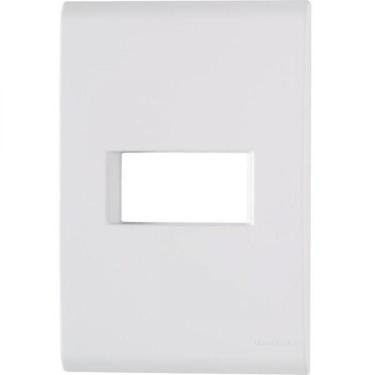 Imagem de Placa 1 Posto Horizontal 4x2 Tramontina Liz Branca