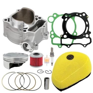Imagem de XIAOWEI YZ250F Kit de anéis de pistão de cilindro para Yamaha YZ250F 2001-2007 WR250F 2001-2013 STD 77 mm com filtro de ar