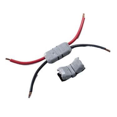 Imagem de DI-2 10 peças dupla em linha junta de extremidade bidirecional 18AWG 0,75 sqmm cabo de luz LED eletrônico conectores terminais emenda crimpagem