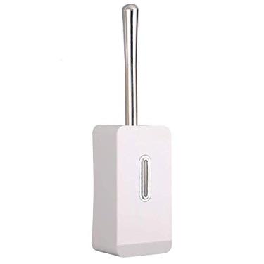 Imagem de SPOUR Escova de vaso sanitário, suportes de parede conjunto de escova de vaso sanitário de plástico para banheiro - conjunto de escova de vaso sanitário sem perfuração, prateleira de escova de