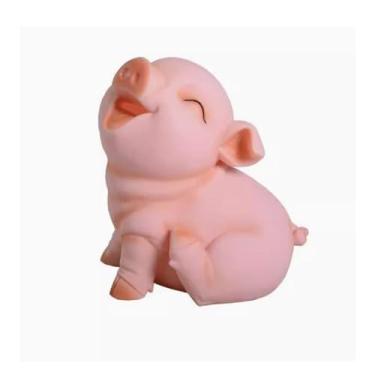 Imagem de ZABEES Mealheiro criativo mealheiro fofo cofrinho armazenamento de cédulas presentes práticos para aniversário, páscoa porco rosa cofrinho