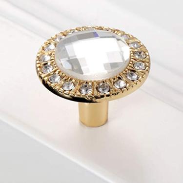 Imagem de Puxadores de Cômoda de Vidro Puxadores de Móveis de Cristal Puxador e Maçaneta de Armário de Armário de Cozinha Puxadores de Móveis Acessórios de Móveis (Cor: E)