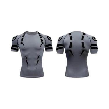 Imagem de Conjunto de Fitness Jujutsu Kaisen Masculino - Camisa 3D de Secagem Rá