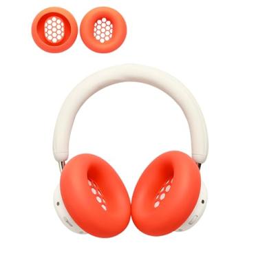Imagem de FJIASTB Capa de silicone para fones de ouvido CMF by Nothing Headphones Pro, capa protetora para a pele, lavável (laranja)