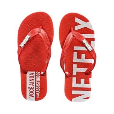 Imagem de Chinelo Netflix Vermelho - Masculino - 41/42 - Vermelho