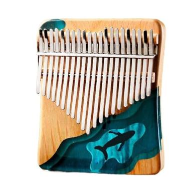 Imagem de Piano de polegar 21 notas kalimba piano de dedo iniciante kalimba profissional