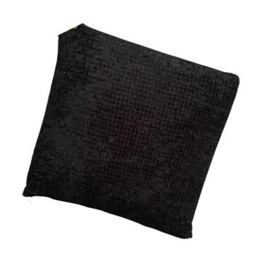Imagem de Almofada Espuma Nasa Capa Felpuda Macia - MarcByan, Preto
