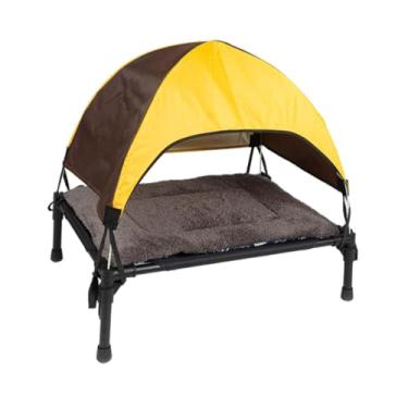 Imagem de Bothyi Cama elevada para animais de estimação Cama elevada para cães sólida com almofada com bolsa de transporte Cama para cães Cama de resfriamento para