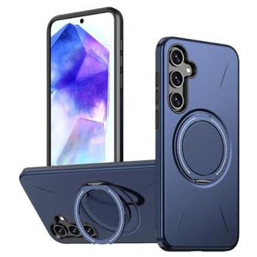 Imagem de Capa com suporte magnético para Samsung Galaxy A56 A36 A26 A16 A06 A17 A07 A55 A35 A25 A05 S, capa protetora à prova de choque (para Galaxy A05s/Azul)
